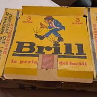 Raro Espositore vintage di lucido da scarpe in lat