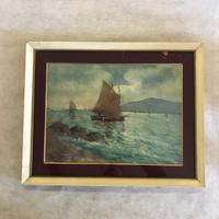 Quadro a olio "Barche a pesca" n°14