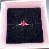 Anello Pandora Cuore Rosso Argento 925