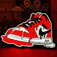 scarpa AirJordan gocciolante lampada