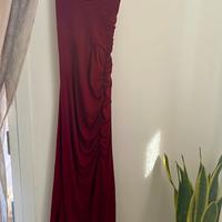 Vestito lungo bordeaux