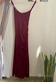Vestito lungo bordeaux