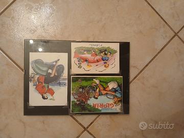 Quadro Vintage con Cartoline d'Epoca Pubblicitarie