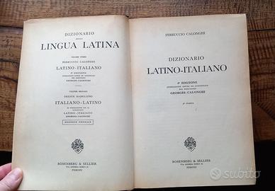 Dizionario latino-Italiano  Georges Calonghi 1967