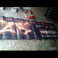Grande striscione film Mikey rourge the wrestler