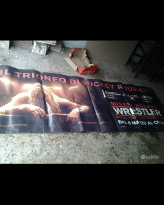 Grande striscione film Mikey rourge the wrestler