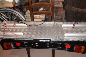 Porta moto e-bike bici Thule per camper caravan