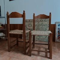 10 sedie impagliate stile taverna