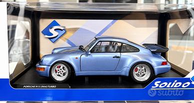 Porsche 911 964 Turbo 1:18 Solido Blu