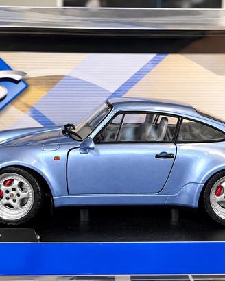 Porsche 911 964 Turbo 1:18 Solido Blu