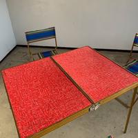 tavolo con sedie portatile vintage