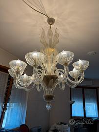 Lampadario vetro di murano