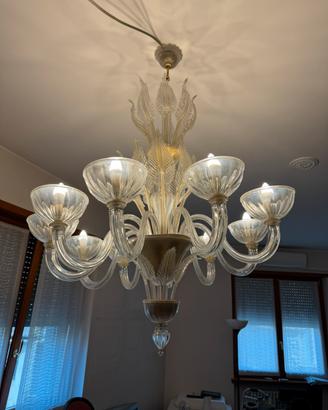 Lampadario vetro di murano