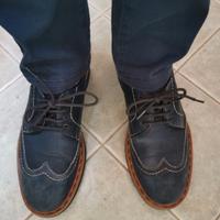 Scarpe uomo modello brogue/derby blue navy 41,5