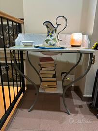 Catino brocca smaltata affar  antichità artigiano