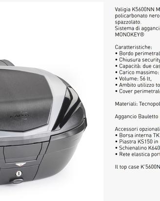 Bauletto Givi 56 litri