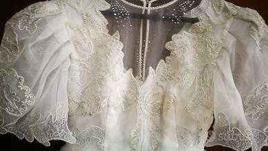 vestito da sposa vintage sartoriale  veste una 46 