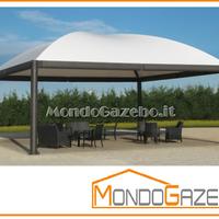 Gazebo Sun Maxi 5,5x7,5 Garanzia copertura fissa