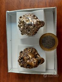 Anelli LEONE in argento e bronzo