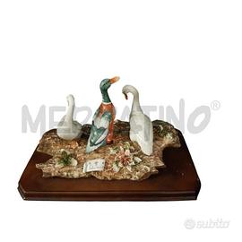 SCULTURA CON TRE PAPERE SARTORI MADE IN ITALY CAP