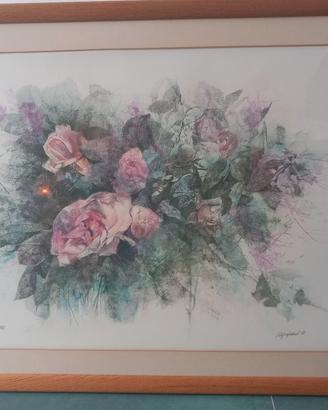 litografia acquarellata "VESPIGNANI " e aquarello 