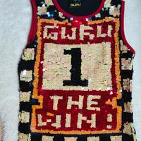 canotta con paillettes 