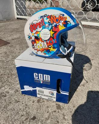 Casco moto per  bambino Comics blu
