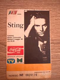 Sting biglietto concerto 1988