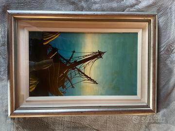Quadro rappresentante veliero