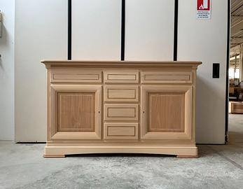 Mobile credenza madia soggiorno in legno al grezzo