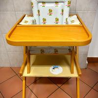 Seggiolone Foppapedretti Legno+Cuscino Double Face