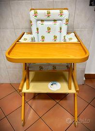 Seggiolone Foppapedretti Legno+Cuscino Double Face