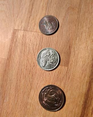 Lotto 3 monete Nuova Zelanda 1986-87-95