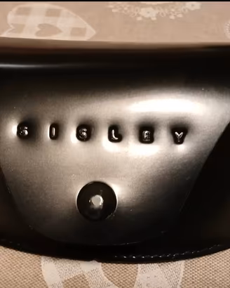 Custodia nera occhiali Sysley 15.5x6 cm. Nuova.