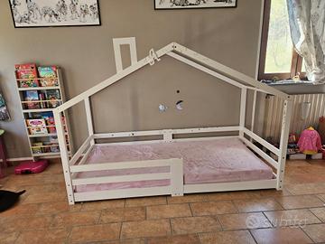 letto montessoriano bianco 