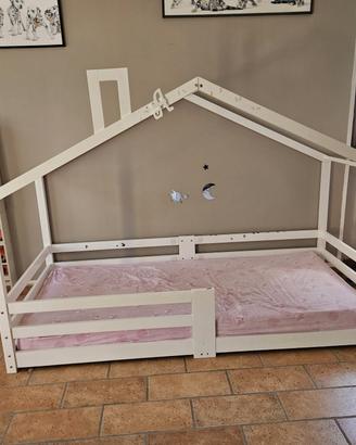 letto montessoriano bianco 