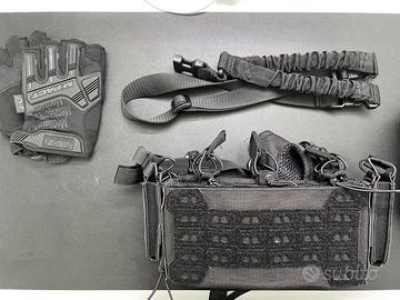 Set completo air soft nero CQB