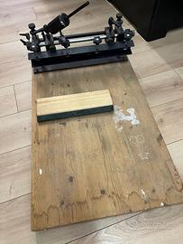 Banco manuale per serigrafia