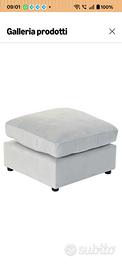 Poggiapiedi moderno Dkd home decor celeste 