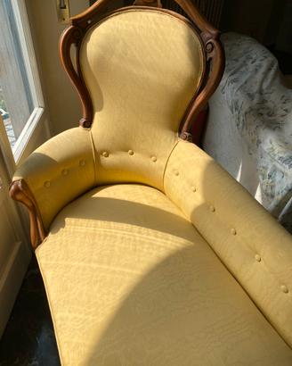 Chaise longue, dormeuse, Luigi Filippo 1800, in no