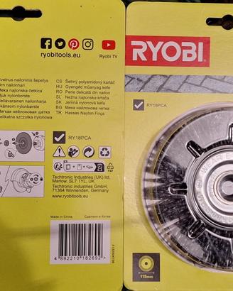 spazzola Ryobi 115mm pulisci fughe RAC818