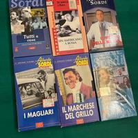 Lotto 6 VHS film vari Alberto Sordi da collezione