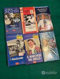 Lotto 6 VHS film vari Alberto Sordi da collezione