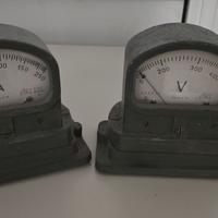 volmetro e amperometro antico