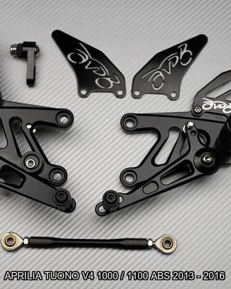 Pedane arretrate APRILIA TUONO V4 ABS 2013 - 2016