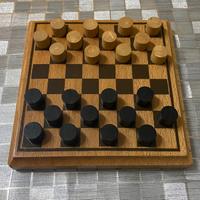 Dama con pedine in legno 13x13 cm