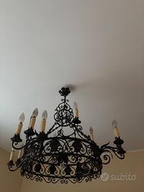 Lampadario e lampada anni ‘30