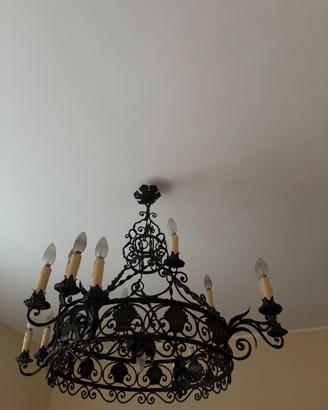 Lampadario e lampada anni ‘30
