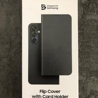 Samsung Flip Cover con Porta Carte Nero Galaxy A16