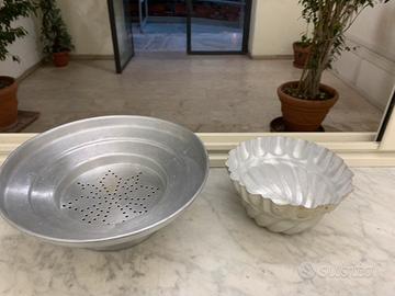 COLAFRITTURA PIU STAMPINO IN ALLUMINIO VINTAGE